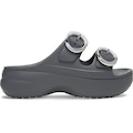Sandália Crocs Saturday Platform Dipped Buckle Sandal Carbon - Unissex CINZA