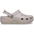 Sandália Crocs Classic Platform Clog Cocoa Cream - Unissex BEGE