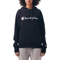 Blusão de Moletom Canguru Champion Athletic Script Logo Feminino PRETO