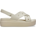 Sandália Crocs Brooklyn 4U Cross Strap Sandal Frappe - Unissex BEGE