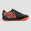 Chuteira Society Adulto Umbro Pro 5 Bump Club PRETO/VERMELHO