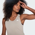 Camiseta Regata adidas Poliamida ESS Feminina BEGE/BRANCO