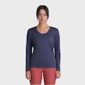 Camiseta Manga Longa Olympikus Essential Feminino AZUL