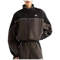Jaqueta Feminina New Balance Trackside Woven PRETO/CINZA