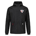 Jaqueta do São Paulo Rito Casaco com Ziper Braziline - Masculina PRETO