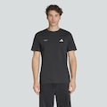 Camiseta adidas Football Slogan Graphic Masculina PRETO