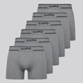 Kit 6 Cuecas Boxer Lupo Sem Costura Adulto CINZA