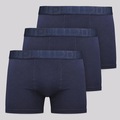 Kit 3 Cuecas Lupo Boxer Elastano Soft Adulto AZUL ESCURO