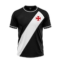 Camisa do Vasco Da Gama Sou Raglan Braziline - Masculina PRETO/BRANCO