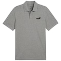 Camisa Polo Puma Ess Logo Pique Masculina CINZA/PRETO