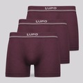 Kit 3 Cuecas Lupo Boxer Microfibra Sem Costura Adulto VERMELHO/VINHO