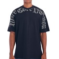 Camiseta MCD Box Fit Manga Japonesa Caligrafitti Masculina PRETO