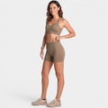 Top Lupo LSport Seamless Ondas Feminino MARROM