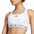 Top adidas Suporte Médio Techfit Feminino BRANCO