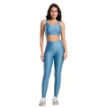 Conjunto Esportivo Top e Calça Brilhoso Vekyo Feminino AZUL