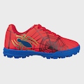 Chuteira Society Infantil Dray Marvel Homem Aranha VERMELHO