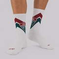 Meia do Fluminense FC Cano Médio Esporte Adulto BRANCO
