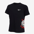 Camiseta Corinthians Nike Pride Infantil PRETO/BRANCO