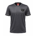 Camisa do São Paulo Faísca Grafite Braziline - Masculina CINZA