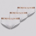 Kit 3 Cuecas Slip Lupo com Elastano Adulto BRANCO