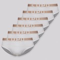 Kit 6 Cuecas Slip Lupo com Elastano Adulto BRANCO