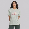 Camiseta adidas Logo Floral Feminina VERDE