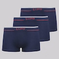 Kit 3 Cuecas Lupo Sunga Sem Costura Adulto AZUL ESCURO
