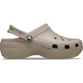 Sandália Feminino Crocs Classic Platform Clog TAUPE MARROM