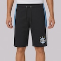 Bermuda de Moletom do Grêmio Tricolor Masculina PRETO