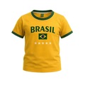 Camisa do Brasil Puro Braziline Infantil AMARELO