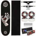 Skate Santa Cruz Montado 8.0 Profissional Next 53mm Everlong PRETO/VERMELHO