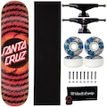 Skate Santa Cruz Flame Montado 8.0 Alta Resistencia Next 53 AZUL