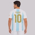 Camisa Argentina Selección 10 Messi Masculina AZUL