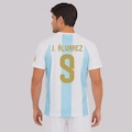 Camisa Argentina Selección 9 J. Álvarez Masculina AZUL