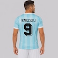 Camisa Uruguai Retrô 1990 Dry 9 Francescoli Masculina AZUL CLARO