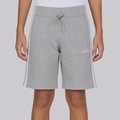 Bermuda Adidas 3 Listras Essentials Infantil CINZA