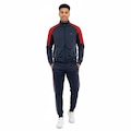 Conjunto Agasalho Masculino Champion Treino Poliéster AZUL ESC/VERMELHO
