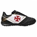 Chuteira Society Infantil OXN Pro 2 Vasco PRETO/VERMELHO