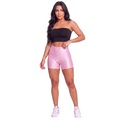 Conjunto Esportivo Fitness Top Tube Faixa e Short New Zig Vekyo Feminino ROSE