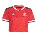 Blusa Cropped do Flamengo III 2026/27 adidas Feminina VERMELHO