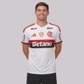 Camisa do Flamengo II 26/27 Patch Libertadores adidas Masculina BRANCO