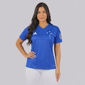 Camisa do Cruzeiro I 26/27 Patch Libertadores adidas Feminina AZUL