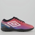 Chuteira Society Adulto Umbro Top Speed League ROSA