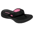 Chinelo Skechers On The GO 600 Feminino PRETO/ROSA