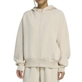Jaqueta com Capuz adidas Soft Lux Feminina BEGE