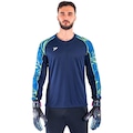 Camisa de Goleiro Poker Defender Manga Longa Masculina AZUL
