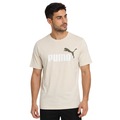 Camiseta Puma Ess 2 Color No. 1 Masculina BEGE