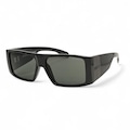 Óculos Evoke Bomber BRH01 Black Shine Verde G15 Total PRETO