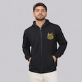 Jaqueta de Moletom do Santos Glória Alvinegra Masculina PRETO