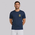 Camisa do Flamengo Logo Poliamida Masculina AZUL ESCURO